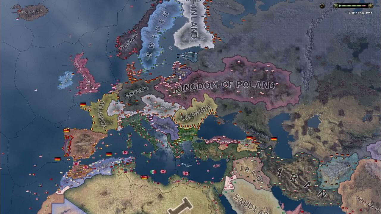 Instant building, increased resource and 2x research HOi4 Timelapse YouTube