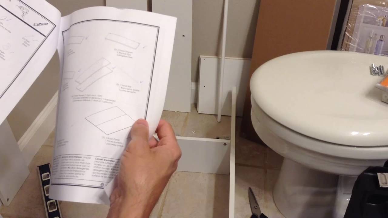 Mainstays Bathroom Wall Cabinet Build And Review Youtube