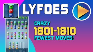 Lyfoes Crazy Levels 1801 to 1810 Walkthrough [100% Perfect!]