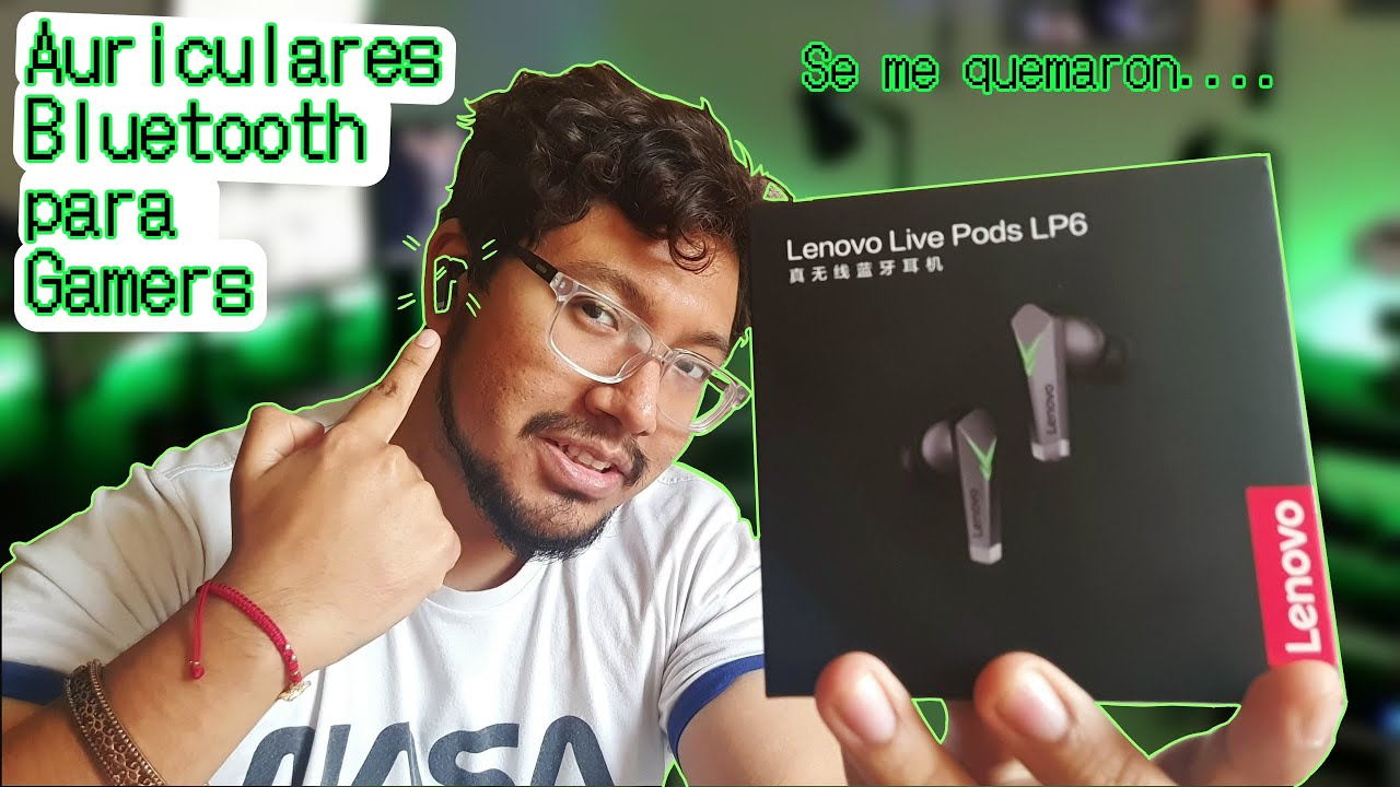 auriculares gamer Lenovo Live Pods LP6 