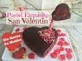 Pastel Corazón Con Glaseado De Chocolate 14 De Febrero