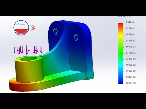 SOLIDWORKS Simulation Tutorial (CSWA-S exam preparation 4) - YouTube