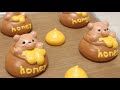 🍯🐻미니오븐으로 꿀단지 곰돌이 머랭쿠키 만들기🐻🍯Making a teddy bear in a honey jar meringue cookie with a mini oven