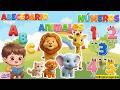 🐾 ABECEDARIO, ANIMALES Y NÚMEROS en un Solo Video 🌈👧 VIDEO EDUCATIVO...Aprende Jugando EL ALFABETO🐶🐒