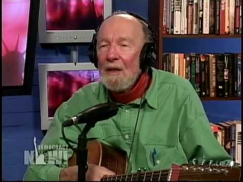 Pete Seeger on "Waist Deep in the Big Muddy" Democracy Now 8 of 15