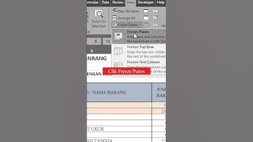 16 Freeze Panes #shorts #excel #excelpemula #exceltutorial #operatorsekolah #exceltips #fyp