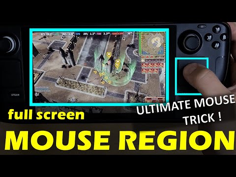 ULTIMATE Steam Deck TRACKPAD mouse: FULL SCREEN Mouse Region! Best for RTS, RPG, 2d, desktop mode