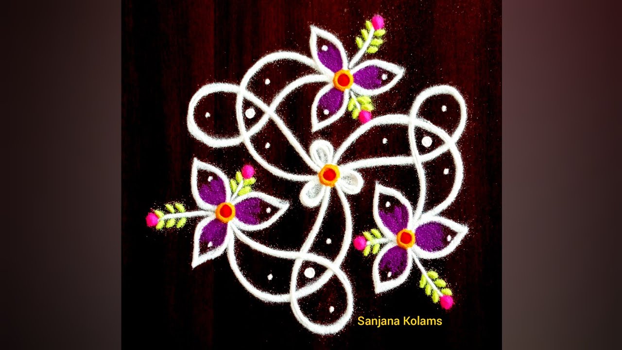 4197🌺Karthigai Deepam,New year, Margazhi Special Easy Traditional KambiKolam🌺 Amazing🌺Festival muggu