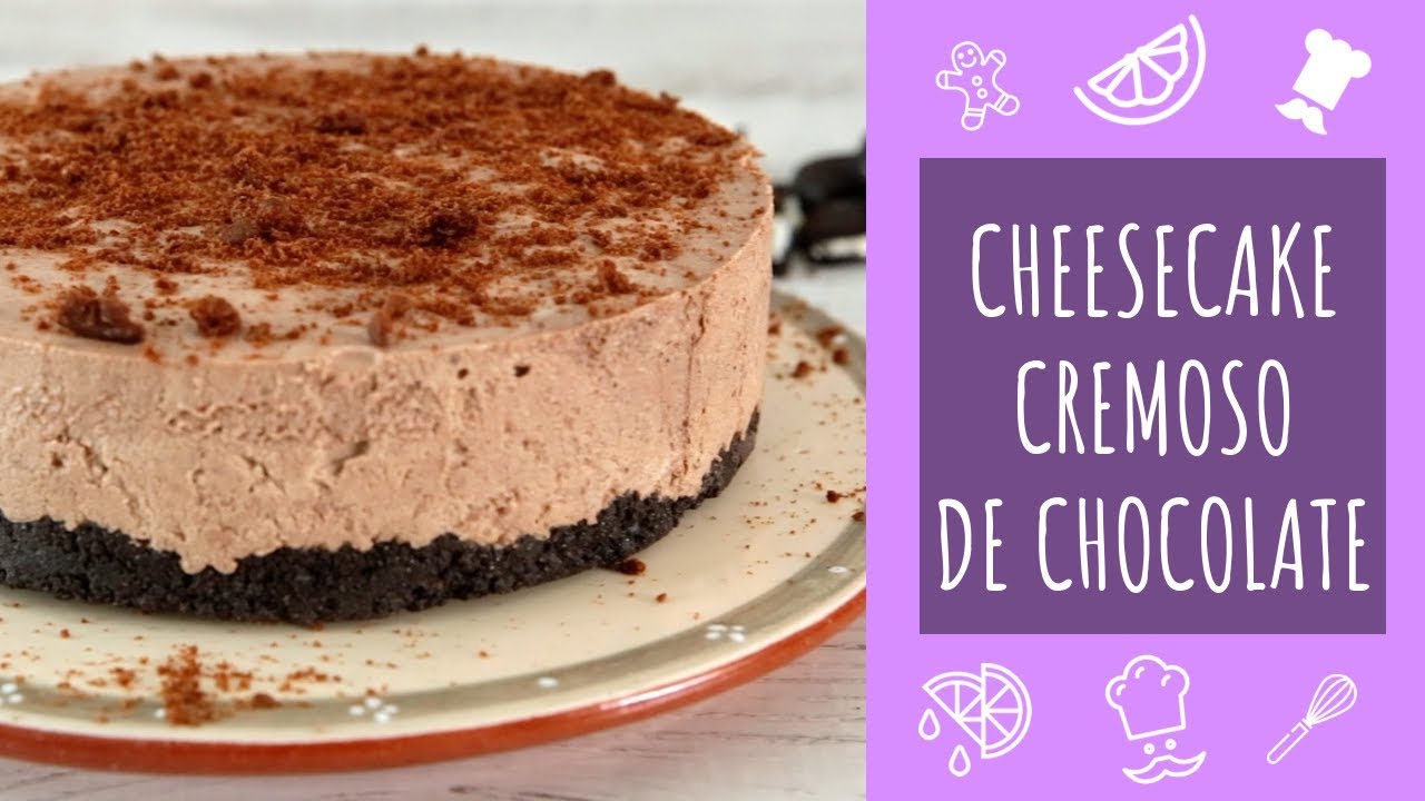Cheesecake cremoso de chocolate