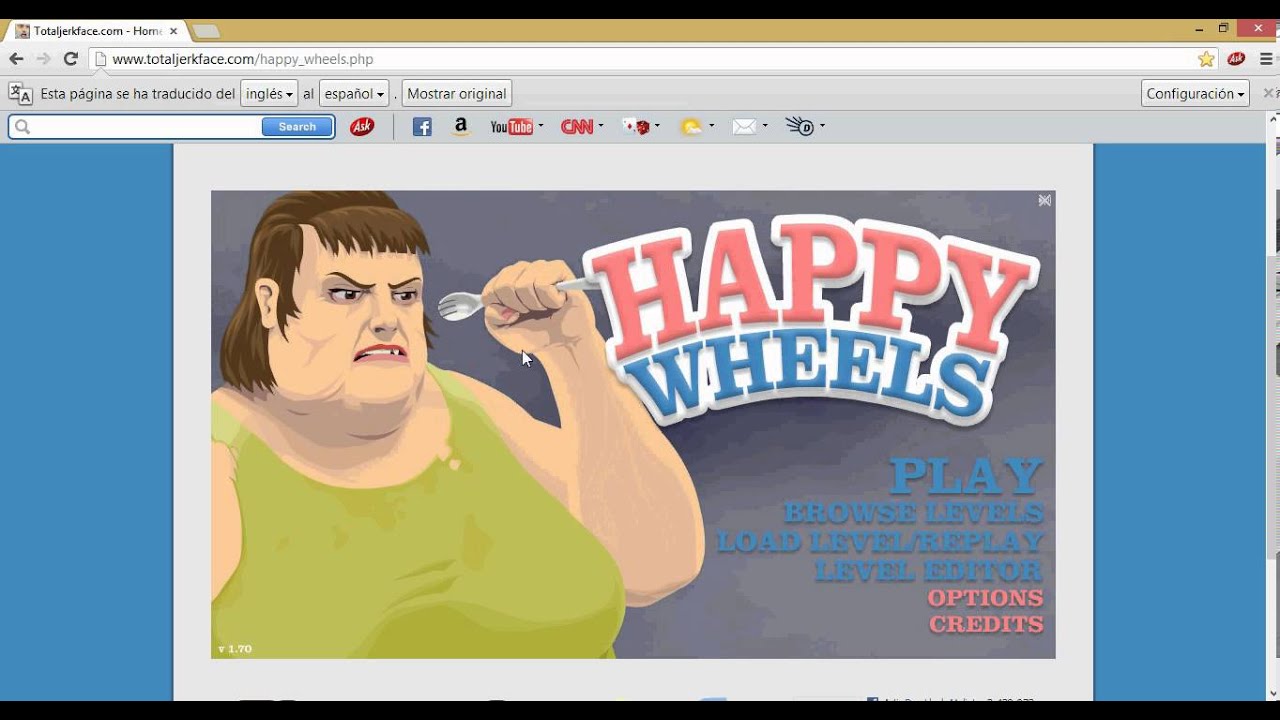 Como jugar happy wheels juego completo descargas 100% efectivo :) desde navegador - YouTube