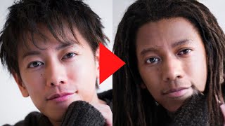 イケメン俳優を 黒人風イケメン俳優 っぽくしてみた Youtube