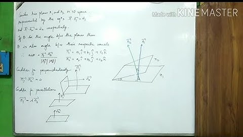 CLASS 12 MATHEMATICS. PLANE 3D).ANGLE BETWEEN THE PLANES. PART 4. NCERT Q&As SOLVED AND EXPLAIND