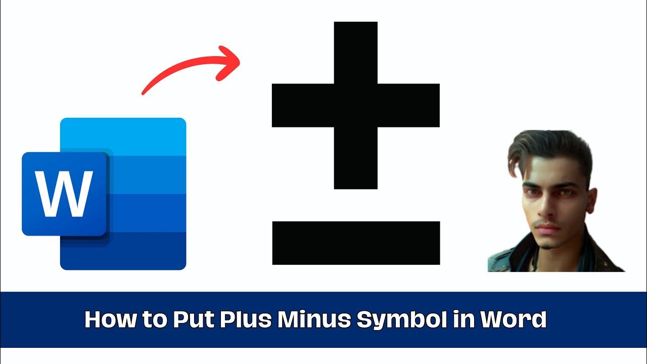 How to Put Plus Minus Symbol in Word - YouTube