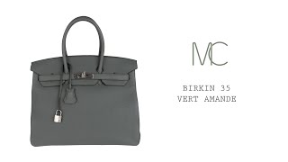 HERMES Togo Birkin 30 Vert Amande 448612