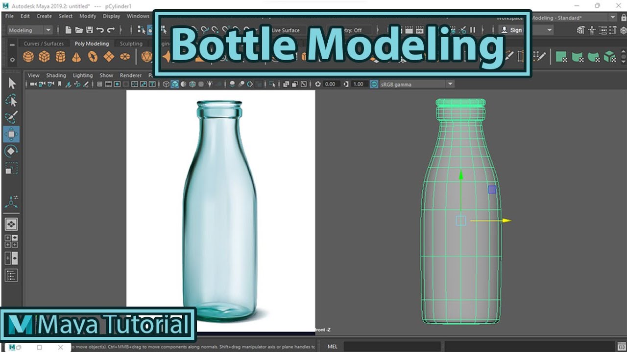 3D Bottle modeling | Autodesk Maya | Hindi Tutorial | Chapter 13 - YouTube