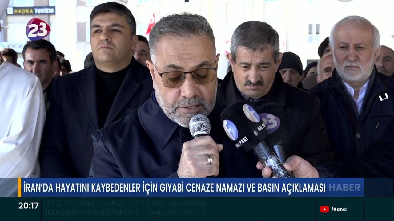 İRAN’DA HAYATINI KAYBEDENLER İÇİN GIYABİ CENAZE NAMAZI VE BASIN AÇIKLAMASI
