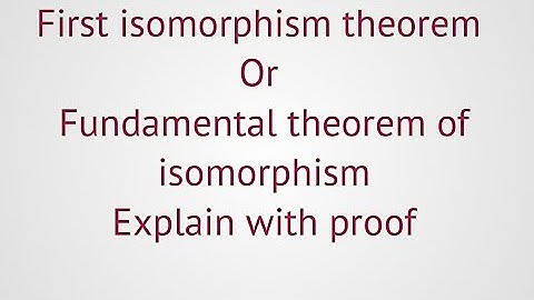 Lec#67|group theory| first isomorphism theorem|fundamental theorem of isomorphism