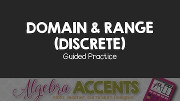 Domain and Range (discrete data)