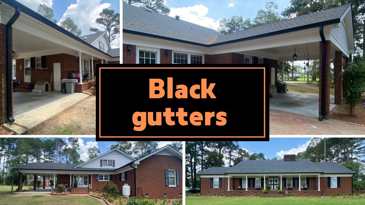 A beautiful black gutter installation for a happy customer! YouTube