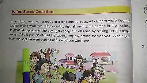 Std 3 Maths- Value based question DIVISION