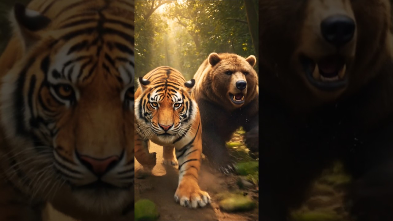 Tiger: 🐅 vs Bear: 🐻”