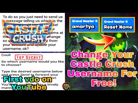 Change your Castle Crush Username for Free! 100%Real