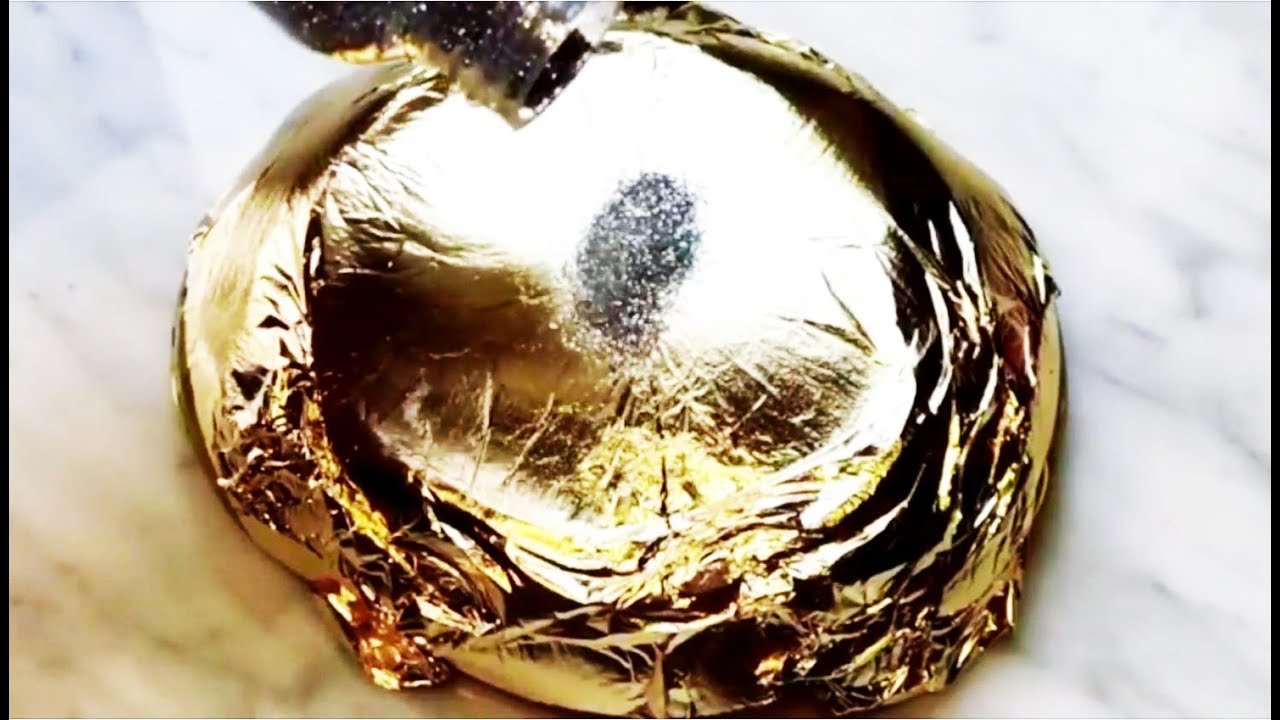 Gold Leaf Slime & Powder -Satisfying ASMR Video