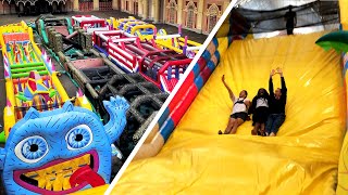 The Worlds Largest Inflatable Obstacle Course