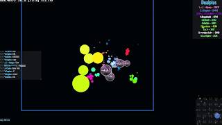 Agar.io (Dual) Realtime splitrun #3| Ft. Crypton