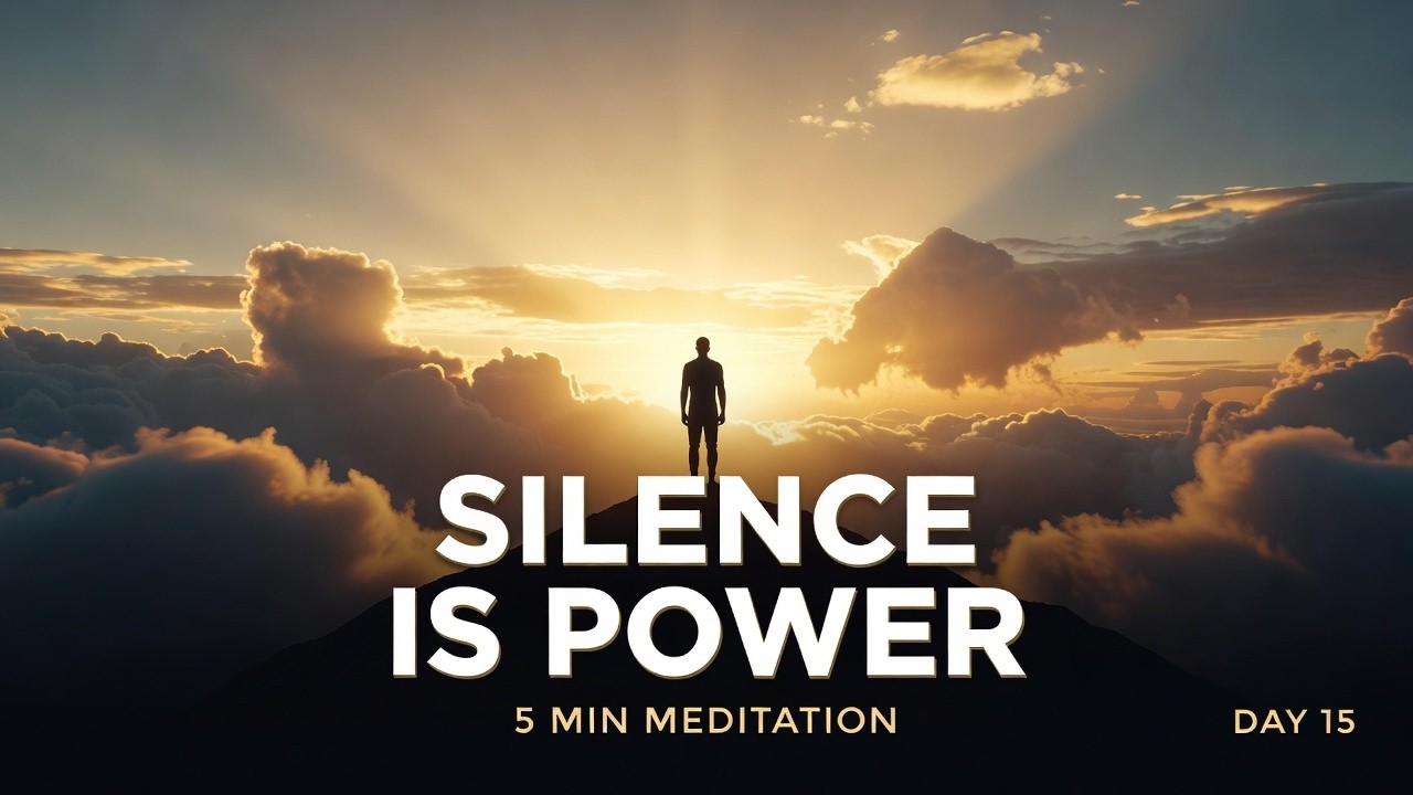 5 Minute Guided Meditation for Calm Confidence | Silence Is Your Superpower (Day15)