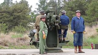 Fort Miles Museum Cape Henlopen State Park 2024 - 3 inch Anti Aircraft Gun Demo