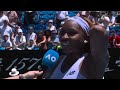 Coco Gauff On-Court Interview | Australian Open 2026 First Round