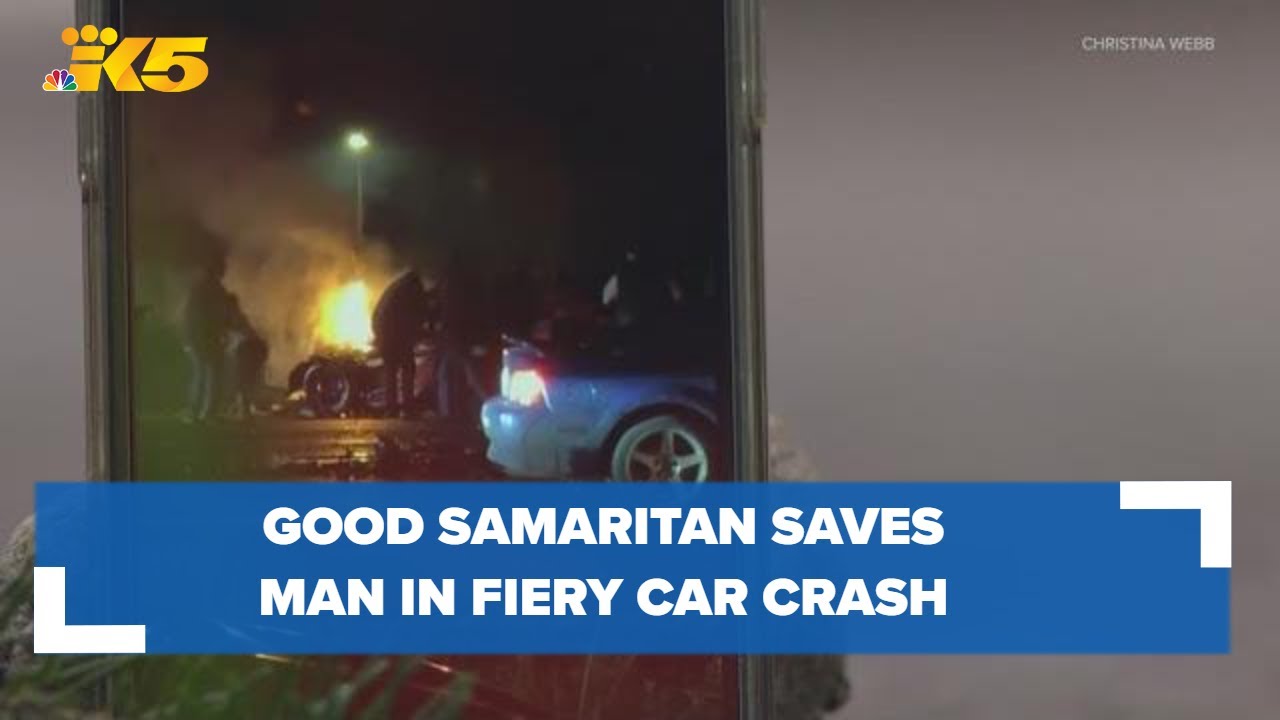 Good Samaritan saves man in fiery car crash on Christmas, victim's ...