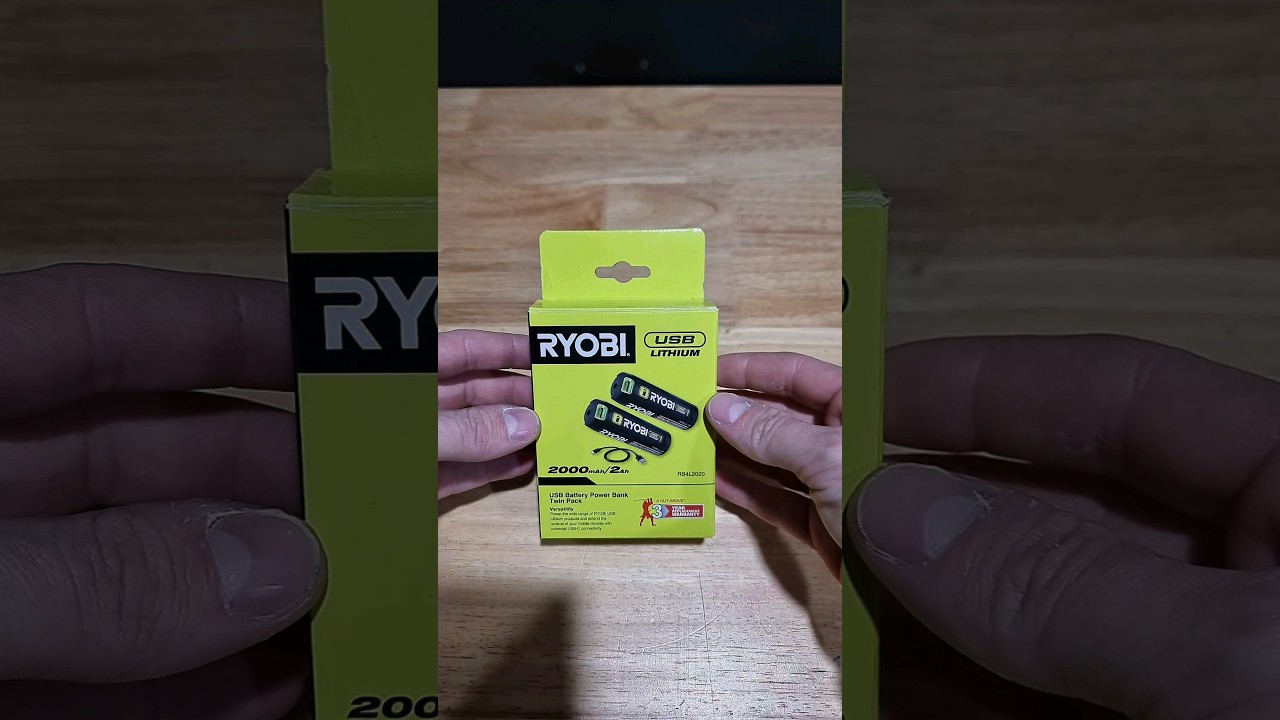 Двойной внешний аккумулятор Ryobi USB Lithium 