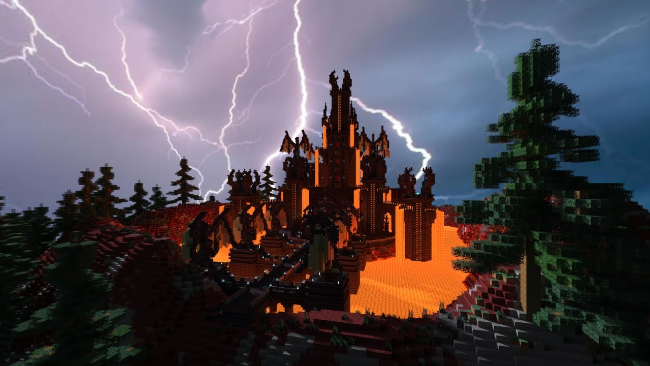 Minecraft Time lapse: The Dark Tower (4k) - YouTube