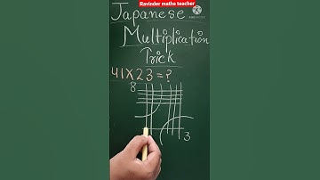japanese multiplication method | multiplication tricks | #shorts