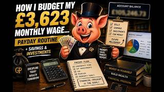 How I Budget My £3,623 Monthly Salary 💰 | Payday Routine + Savings & Investments