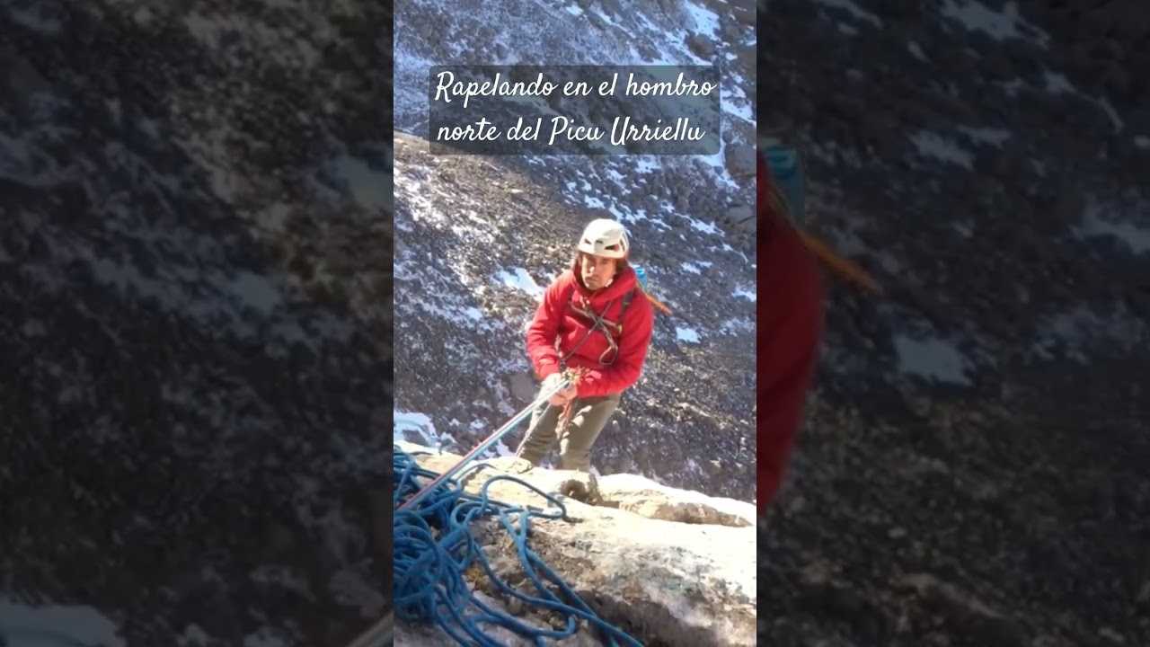Rapelando el hombro Norte del Picu Urriellu, invernal a la Variante Regil  #picosdeeuropa #asturias