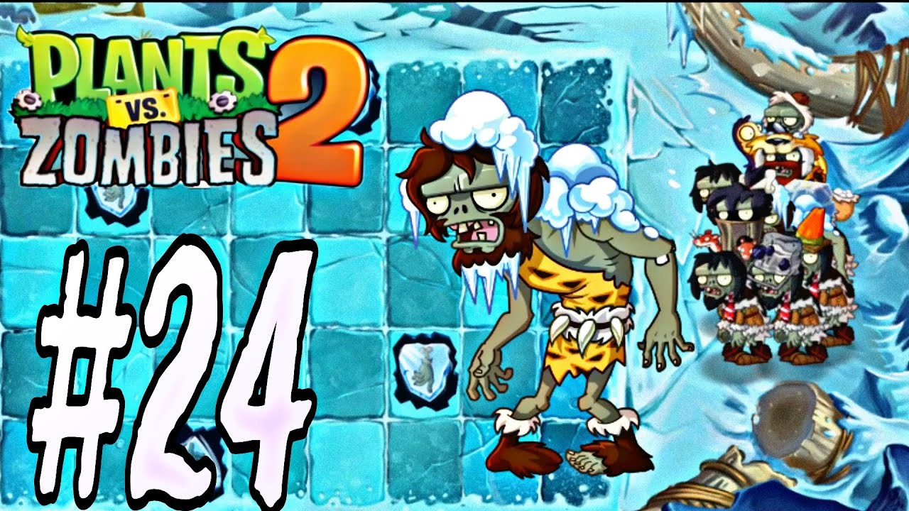 plantas vs zombies 2, cuevas congeladas día 24 - YouTube