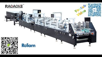 GS-1100 90 degree turning Envelope box Folder Gluer testing Rolam Ragaoke