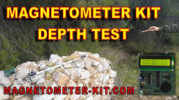 Magnetometer KIT depth test | DIY Fluxgate Magnetic Field Sensors Gradiometer | FGM 3 PRO