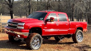 DURAMAX GETS 38x15.50 MUDGRAPPLERS! | FIRST MUD |