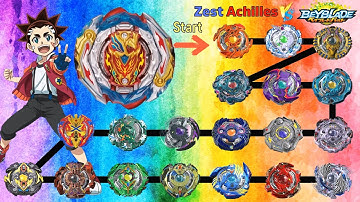 Beyblade Burst 【Zest Achilles VS ALL Season 1】 Marathon Battle ベイブレードバースト 베이블레이드 버스트