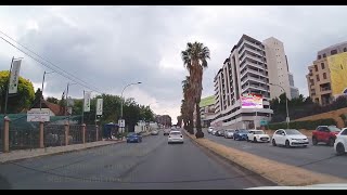 Drive through Rosebank, Johannesburg, South Africa