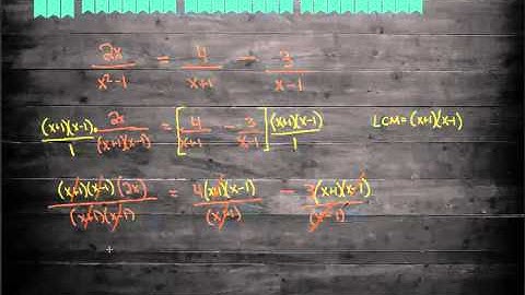 8-6 Solving Rational Equations