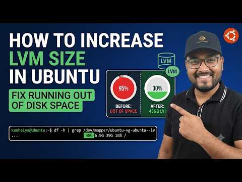How to Increase LVM Size in Ubuntu (Fix Running Out of Disk Space) #techymishraji