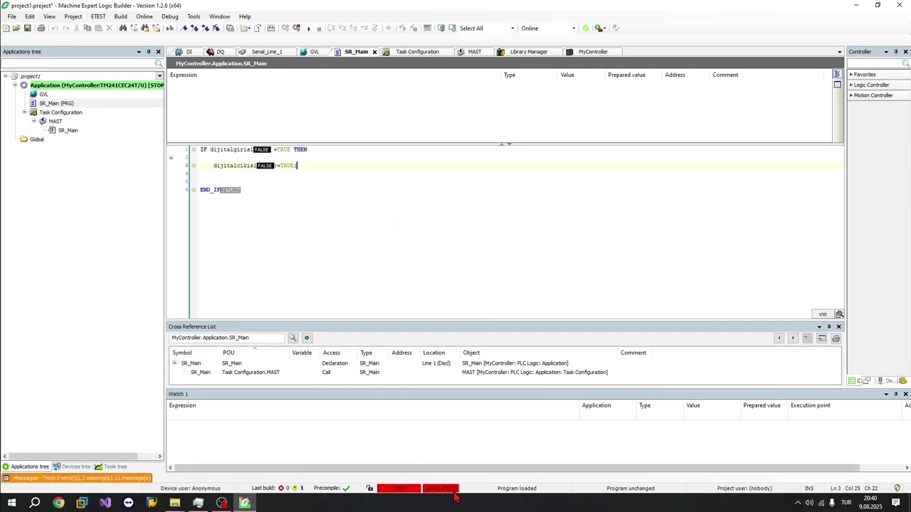 Schneider TM241 PLC Eğitimi 1 | EcoStruxure Machine Expert (CODESYS) ile Adım Adım Programlama
