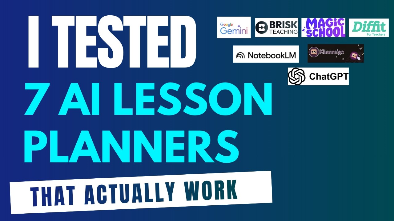 Teachers: I Tested 7 AI Lesson Planners So You Don't Have To.