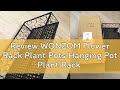 Review WONZOM Flower Rack Plant Pots Hanging Pot Plant Rack Balcony Balustrade Flower Pot Rack Plan
