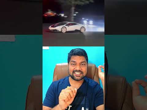 ₹5 Crore Lamborghini Drama on Bangalore Roads 😱 #lamborghini #bangalore #supercarsindia #carsofindia